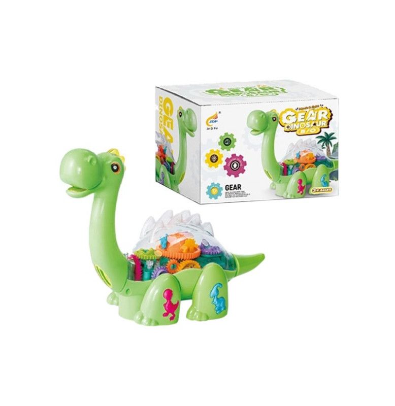 Фигурка Музыкальный динозавр с шестернями на батарейках со светом 8703 Фигурка Музыкальный динозавр с шестернями на батарейках со светом 8703