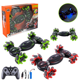 Машинка Перевертиш на радіокеруванні зарядкою світлом і звуком RQ3036