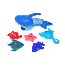Набор игрушек для ванной Акула с рыбками. HY785-3 Набор игрушек для ванной Акула с рыбками. HY785-3