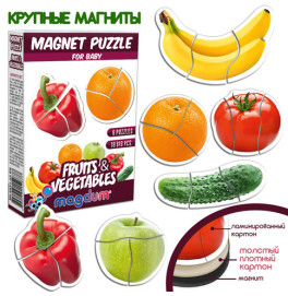Набір магнітів Baby puzzle "Фрукти та овочі" ML4031-25 EN