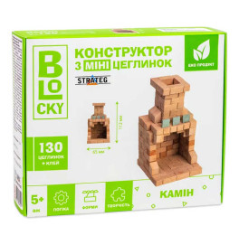 Строительный набор для творчества из мини-кирпичиков BLOCKY Камин Strateg