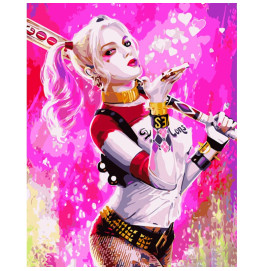 Картина по номерам Stateg Харли Квинн 2 40х50 см GS1180 Картина по номерам Stateg Харли Квинн 2 40х50 см GS1180