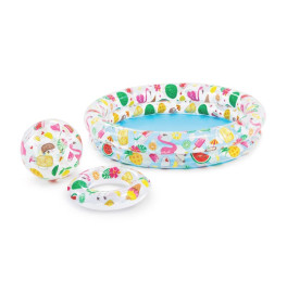 Детский бассейн INTEX "Оранжевые звезды" надувной 59460 Детский бассейн INTEX "Оранжевые звезды" надувной 59460