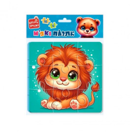 Гра розвиваюча Vladi Toys м'які пазли "Левеня та ведмежатко" VT1102-39 VT1102-39