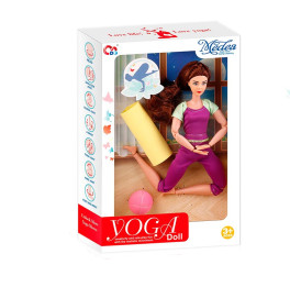 Лялька йогиня з килимком і м'ячем 29 см JJ8677Q