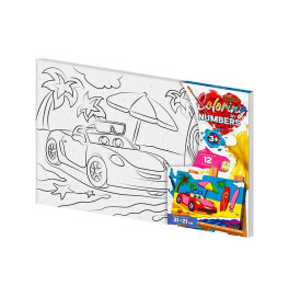 Картина по номерам "Coloring by numbers" Danko Toys Летний отдых 31см*21см