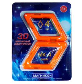 MK-4-РБ магнитный конструктор МАГНИКОН, 4 дет.