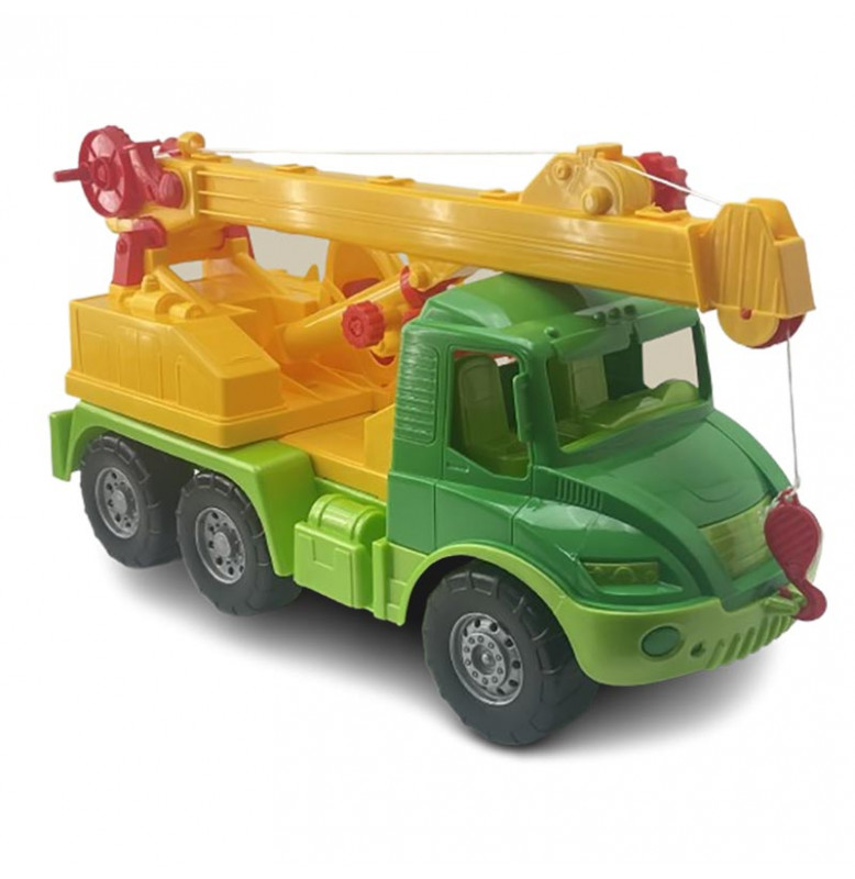 Машинка-кран "Атлантис" 0640_Green-Yellow