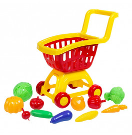 Игровой набор Бамсик Коляска с овощами 010/5_Yellow-Red