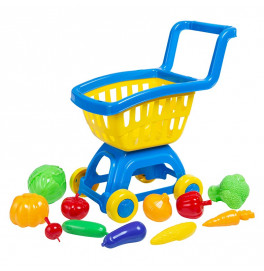 Игровой набор Бамсик Коляска с овощами 010/5_Blue-Yellow Игровой набор Бамсик Коляска с овощами 010/5_Blue-Yellow