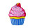 Пляжний рушник-підстилка K14344_Сupcake