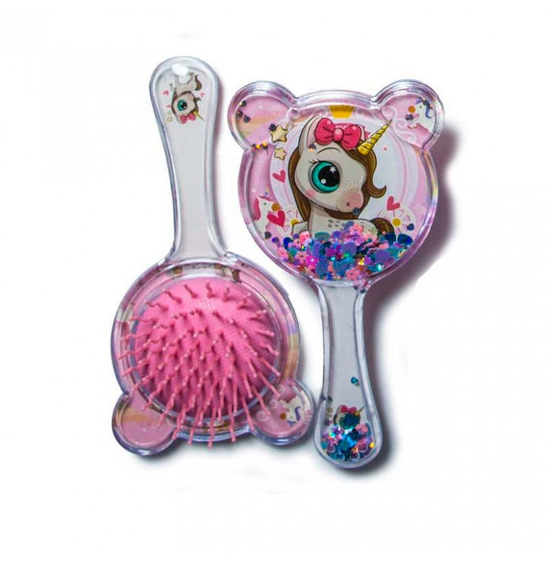 Детская расческа Единорог 16 см unicorn-1_Pink-White