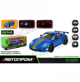 Машинка Автопром Porsche Cayman S металлическая со светом и звуком. 68348
