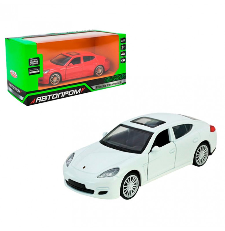 Машинка Автопром Porsche Panamera S 5 inch металлическая 10023_White