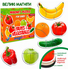 Набір магнітів Baby puzzle "Фрукти та овочі" ML4031-25 EN