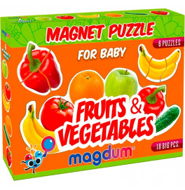 Набір магнітів Baby puzzle "Фрукти та овочі" ML4031-25 EN