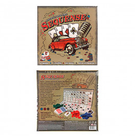 Карточная настольная игра с фишками Sequense рус 30361