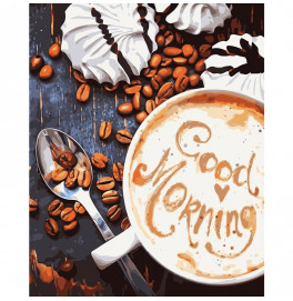Картина по номерам Stateg "Кофе. Good Morning" 40х50 см VA-1143