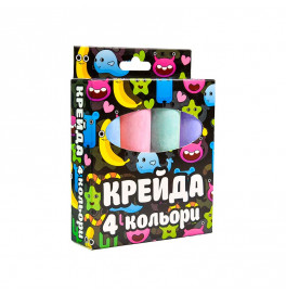 Мел Strateg Большая круглая - 4 штуки разноцветная 50115