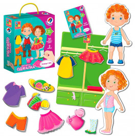 Магнитная одевалка Vladi Toys Оливер и Мия 31 элемент VT3702-12