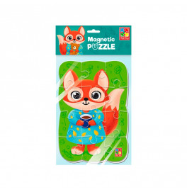 Мягкие пазлы Vladi Toys А5 Малыш сможет "Лиса" развивающая VT3205-92