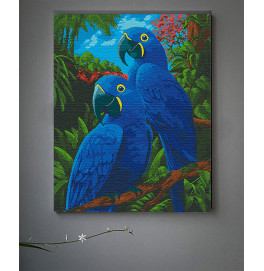 Картина за номерами "Блакитні ари" 40*50 см 11639-AC
