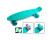 Пенні-борд 22 ClaLogo Бірюзовий підсвітка коліс CL_Turquoise