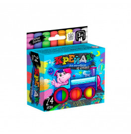 Мел DankoToys для рисования на асфальте тонкая 24 штук MEL-02-05U