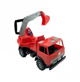 Машинка Орион Камаз-экскаватор Х2 40 см 495_Red-Red