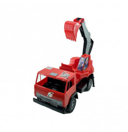 Машинка Орион Камаз-экскаватор Х2 40 см 495_Red-Red