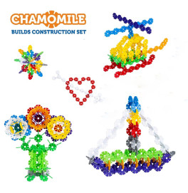 Конструктор Бамсик Ромашка №3 пластиковый на шестерне 122/3