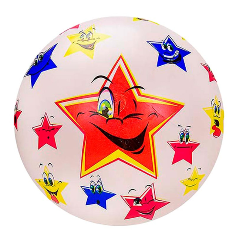 М'яч гумовий 9" 55 грам,2 кольори RB2109_Stars