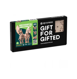 Конструктор Mr.Playwood Единорог S механический деревянный 10604