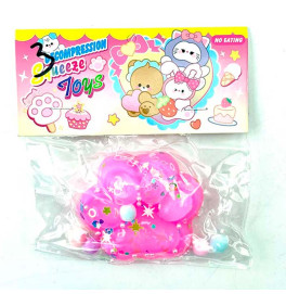 Лапка антистрес прозора з рожевим st-3 Лапка антистрес прозора з рожевим st-3