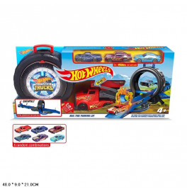 Автотрек Hot Wheels 3 машинки в наборе