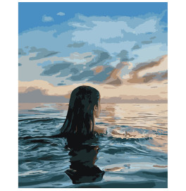 Картина по номерам Растворившись в воде Strateg 30х40 см SS-6544