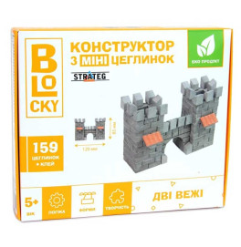 Будівельний набір для творчості з міні-цеглинок BLOCKY Дві вежі Strateg 31021 Будівельний набір для творчості з міні-цеглинок BLOCKY Дві вежі Strateg 31021