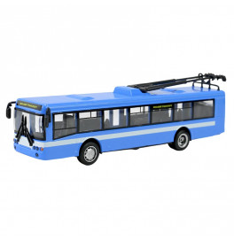 Троллейбус PLAY SMART "Автопарк" металл инерционный 6407ABCD_Blue