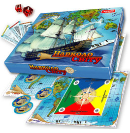 Настольные игры "Вокруг света" ЛЮКС Ост.0246