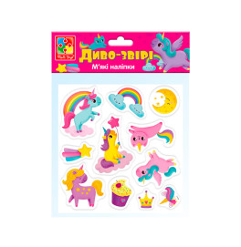 Набор наклейок Vladi Toys Мягкие наклейки. Чудо-звери мягкие VT4210-07