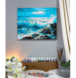 Картина по номерам "Бурное море" 40*50 см