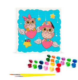 Картина по номерам "Влюбленные советчики" 30х30 см 15558-AC Картина по номерам "Влюбленные советчики" 30х30 см 15558-AC