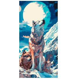 Картина за номерами ArtCraft "Вовки" 40*80 см 11552-AC Картина за номерами ArtCraft "Вовки" 40*80 см 11552-AC