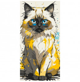 Картина за номерами "Гарний котик" ArtCraft 40*80 см 11560-AC