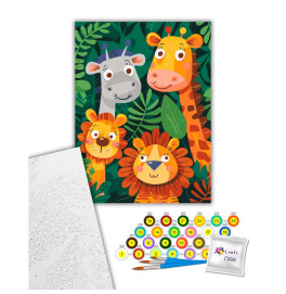 Картина по номерам ArtCraft Веселые джунгли детские 30*40 см Картина по номерам ArtCraft Веселые джунгли детские 30*40 см