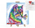 Картина за номерами Danko Toys "Радужный котенок" 40x40см KpNe-02-08