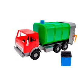 Машинка Мусоровоз Орион Х1 "Камаз" пластиковая 405_Red-Green