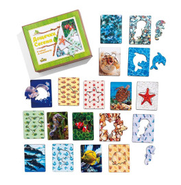 Пазл-сортер UBEE "Дошки Сегена: морські мешканці" з дерева ПСФ083