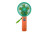 Ручний вентилятор 12шт в коробці KD097 р.19*9см KD097_Green