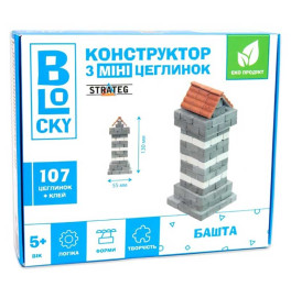 Строительный набор для творчества из мини-кирпичиков BLOCKY Башня Strateg